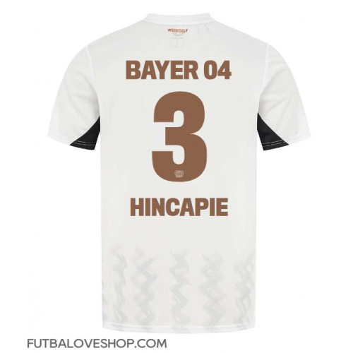 Dres Bayer Leverkusen Piero Hincapie #3 Preč 2024-25 Krátky Rukáv